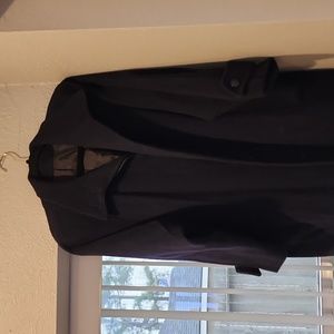 A PROJECTIONS navy blue coat.